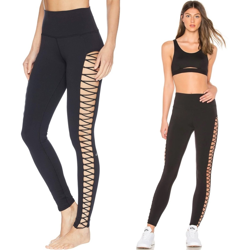 Alo Yoga NWOT Highline Lace Up Leggings